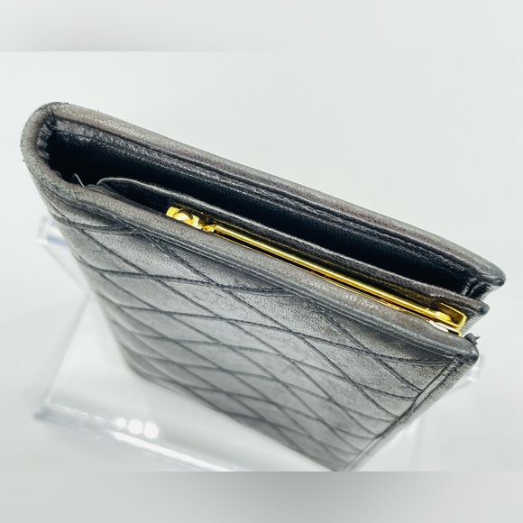 CHANEL Black Quilted Lambskin French Purse Wallet with COA! - Picture 7 of 16